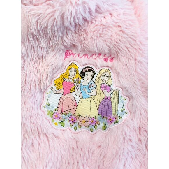 Disney Princess Reversible Toddler Jacket 2T Pink Floral Plush - Picture 3 of 5